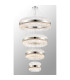Lysander 4 Tier 40cm + 60cm + 80cm + 1m Pendant 10 + 18 + 24 + 32 Light G9 Polished Nickel/Clear Item Weight: 80kg-11