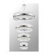 Lysander 4 Tier 40cm + 60cm + 80cm + 1m Pendant 10 + 18 + 24 + 32 Light G9 Polished Nickel/Clear Item Weight: 80kg-12