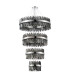 Lysander 4 Tier 40cm + 60cm + 80cm + 1m Pendant 10 + 18 + 24 + 32 Light G9 Polished Nickel/Smoke Item Weight: 80kg-4