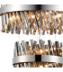 Lysander 4 Tier 40cm + 60cm + 80cm + 1m Pendant 10 + 18 + 24 + 32 Light G9 Polished Nickel/Smoke Item Weight: 80kg-6