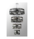 Lysander 4 Tier 40cm + 60cm + 80cm + 1m Pendant 10 + 18 + 24 + 32 Light G9 Polished Nickel/Smoke Item Weight: 80kg-10