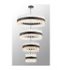 Lysander 4 Tier 40cm + 60cm + 80cm + 1m Pendant 10 + 18 + 24 + 32 Light G9 Satin Black/Clear Item Weight: 80kg-3