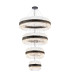 Lysander 4 Tier 40cm + 60cm + 80cm + 1m Pendant 10 + 18 + 24 + 32 Light G9 Satin Black/Clear Item Weight: 80kg-5