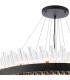 Lysander 4 Tier 40cm + 60cm + 80cm + 1m Pendant 10 + 18 + 24 + 32 Light G9 Satin Black/Clear Item Weight: 80kg-7