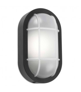Outdoor LED Bulkhead Wall Light Grey White 701lm 3000K IP65 - 1
