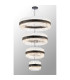 Lysander 4 Tier 40cm + 60cm + 80cm + 1m Pendant 10 + 18 + 24 + 32 Light G9 Satin Black/Clear Item Weight: 80kg-11