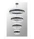 Lysander 4 Tier 40cm + 60cm + 80cm + 1m Pendant 10 + 18 + 24 + 32 Light G9 Satin Black/Clear Item Weight: 80kg-12