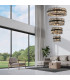 Lysander 4 Tier 40cm + 60cm + 80cm + 1m Pendant 10 + 18 + 24 + 32 Light G9 Satin Black/Smoke Item Weight: 80kg-6