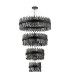 Lysander 4 Tier 40cm + 60cm + 80cm + 1m Pendant 10 + 18 + 24 + 32 Light G9 Satin Black/Smoke Item Weight: 80kg-7