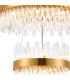 Lysander 3 Tier 40cm + 60cm + 80cm Pendant 10 + 18 + 24 Light G9 Brass/Clear Item Weight: 50kg-6