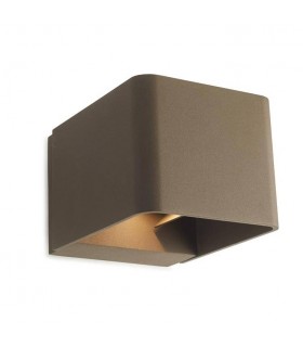 Outdoor LED Up Down Wall Light Brown 855lm 3000K IP65 - 1