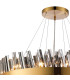 Lysander 3 Tier 40cm + 60cm + 80cm Pendant 10 + 18 + 24 Light G9 Brass/Smoke Item Weight: 50kg-7