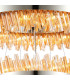 Lysander 3 Tier 40cm + 60cm + 80cm Pendant 10 + 18 + 24 Light G9 Polished Nickel/Amber Item Weight: 50kg-8