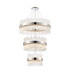 Lysander 3 Tier 40cm + 60cm + 80cm Pendant 10 + 18 + 24 Light G9 Polished Nickel/Clear Item Weight: 50kg-1