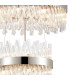 Lysander 3 Tier 40cm + 60cm + 80cm Pendant 10 + 18 + 24 Light G9 Polished Nickel/Clear Item Weight: 50kg-6