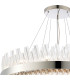 Lysander 3 Tier 40cm + 60cm + 80cm Pendant 10 + 18 + 24 Light G9 Polished Nickel/Clear Item Weight: 50kg-7