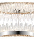 Lysander 3 Tier 40cm + 60cm + 80cm Pendant 10 + 18 + 24 Light G9 Polished Nickel/Clear Item Weight: 50kg-8