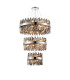 Lysander 3 Tier 40cm + 60cm + 80cm Pendant 10 + 18 + 24 Light G9 Polished Nickel/Smoke Item Weight: 50kg-1