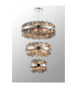 Lysander 3 Tier 40cm + 60cm + 80cm Pendant 10 + 18 + 24 Light G9 Polished Nickel/Smoke Item Weight: 50kg-11