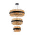 Lysander 3 Tier 40cm + 60cm + 80cm Pendant 10 + 18 + 24 Light G9 Satin Black/Amber Item Weight: 50kg-8