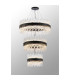 Lysander 3 Tier 40cm + 60cm + 80cm Pendant 10 + 18 + 24 Light G9 Satin Black/Clear Item Weight: 50kg-3