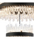 Lysander 3 Tier 40cm + 60cm + 80cm Pendant 10 + 18 + 24 Light G9 Satin Black/Clear Item Weight: 50kg-6