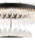 Lysander 3 Tier 40cm + 60cm + 80cm Pendant 10 + 18 + 24 Light G9 Satin Black/Clear Item Weight: 50kg-8