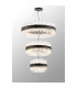Lysander 3 Tier 40cm + 60cm + 80cm Pendant 10 + 18 + 24 Light G9 Satin Black/Clear Item Weight: 50kg-11