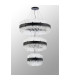 Lysander 3 Tier 40cm + 60cm + 80cm Pendant 10 + 18 + 24 Light G9 Satin Black/Clear Item Weight: 50kg-12
