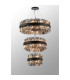 Lysander 3 Tier 40cm + 60cm + 80cm Pendant 10 + 18 + 24 Light G9 Satin Black/Smoke Item Weight: 50kg-11
