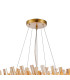Lysander 2 Tier 40cm + 60cm Pendant 10 + 18 Light G9 Brass/Amber Item Weight: 27kg-7