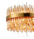 Lysander 2 Tier 40cm + 60cm Pendant 10 + 18 Light G9 Brass/Amber Item Weight: 27kg-8