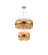Lysander 2 Tier 40cm + 60cm Pendant 10 + 18 Light G9 Brass/Amber Item Weight: 27kg-9