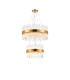 Lysander 2 Tier 40cm + 60cm Pendant 10 + 18 Light G9 Brass/Clear Item Weight: 27kg-1
