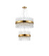 Lysander 2 Tier 40cm + 60cm Pendant 10 + 18 Light G9 Brass/Clear Item Weight: 27kg-4
