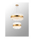 Lysander 2 Tier 40cm + 60cm Pendant 10 + 18 Light G9 Brass/Clear Item Weight: 27kg-11