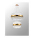 Lysander 2 Tier 40cm + 60cm Pendant 10 + 18 Light G9 Brass/Clear Item Weight: 27kg-12