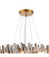 Lysander 2 Tier 40cm + 60cm Pendant 10 + 18 Light G9 Brass/Smoke Item Weight: 27kg-7