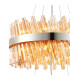 Lysander 2 Tier 40cm + 60cm Pendant 10 + 18 Light G9 Polished Nickel/Amber Item Weight: 27kg-8