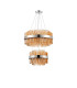 Lysander 2 Tier 40cm + 60cm Pendant 10 + 18 Light G9 Polished Nickel/Amber Item Weight: 27kg-9