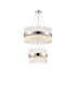 Lysander 2 Tier 40cm + 60cm Pendant 10 + 18 Light G9 Polished Nickel/Clear Item Weight: 27kg-1