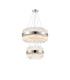 Lysander 2 Tier 40cm + 60cm Pendant 10 + 18 Light G9 Polished Nickel/Clear Item Weight: 27kg-5