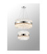 Lysander 2 Tier 40cm + 60cm Pendant 10 + 18 Light G9 Polished Nickel/Clear Item Weight: 27kg-11