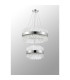 Lysander 2 Tier 40cm + 60cm Pendant 10 + 18 Light G9 Polished Nickel/Clear Item Weight: 27kg-12