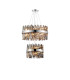 Lysander 2 Tier 40cm + 60cm Pendant 10 + 18 Light G9 Polished Nickel/Smoke Item Weight: 27kg-1