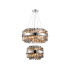 Lysander 2 Tier 40cm + 60cm Pendant 10 + 18 Light G9 Polished Nickel/Smoke Item Weight: 27kg-5