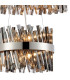 Lysander 2 Tier 40cm + 60cm Pendant 10 + 18 Light G9 Polished Nickel/Smoke Item Weight: 27kg-6