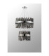 Lysander 2 Tier 40cm + 60cm Pendant 10 + 18 Light G9 Polished Nickel/Smoke Item Weight: 27kg-10