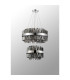 Lysander 2 Tier 40cm + 60cm Pendant 10 + 18 Light G9 Polished Nickel/Smoke Item Weight: 27kg-12