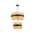 Lysander 2 Tier 40cm + 60cm Pendant 10 + 18 Light G9 Satin Black/Amber Item Weight: 27kg-1